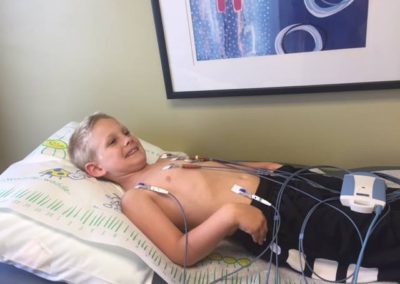 youth having heart screening