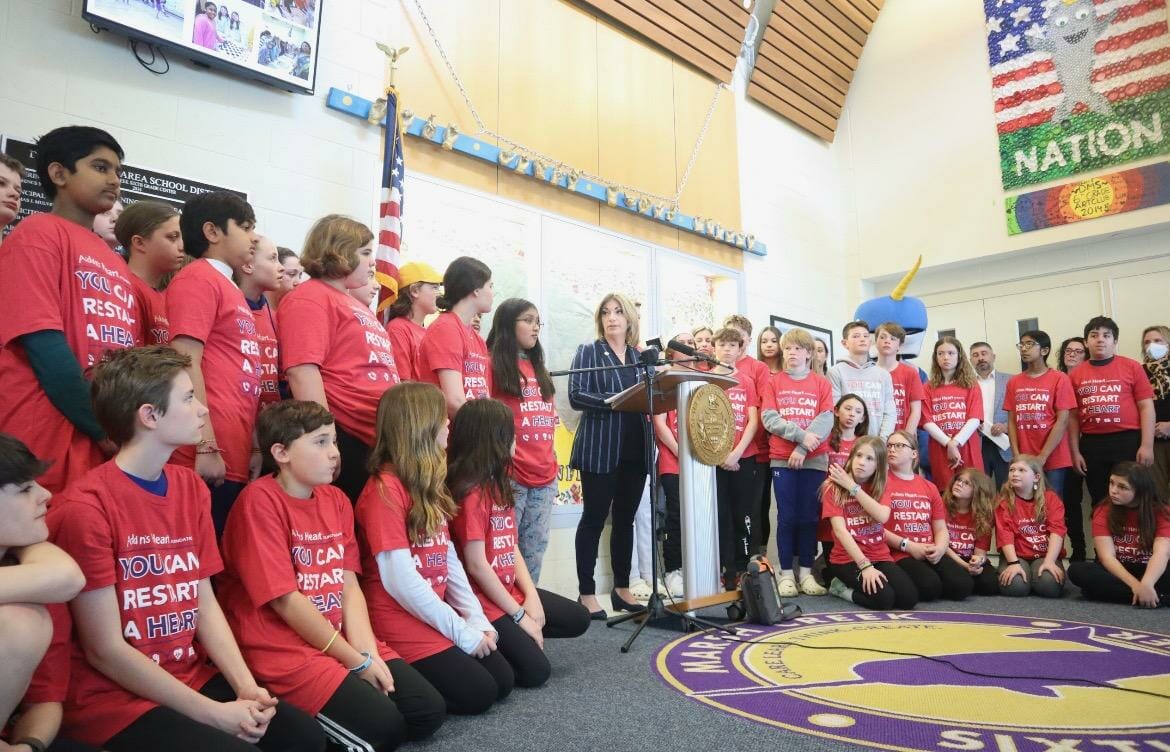 Aidan's Heart Foundation news announcement of PA SB512 and SB513